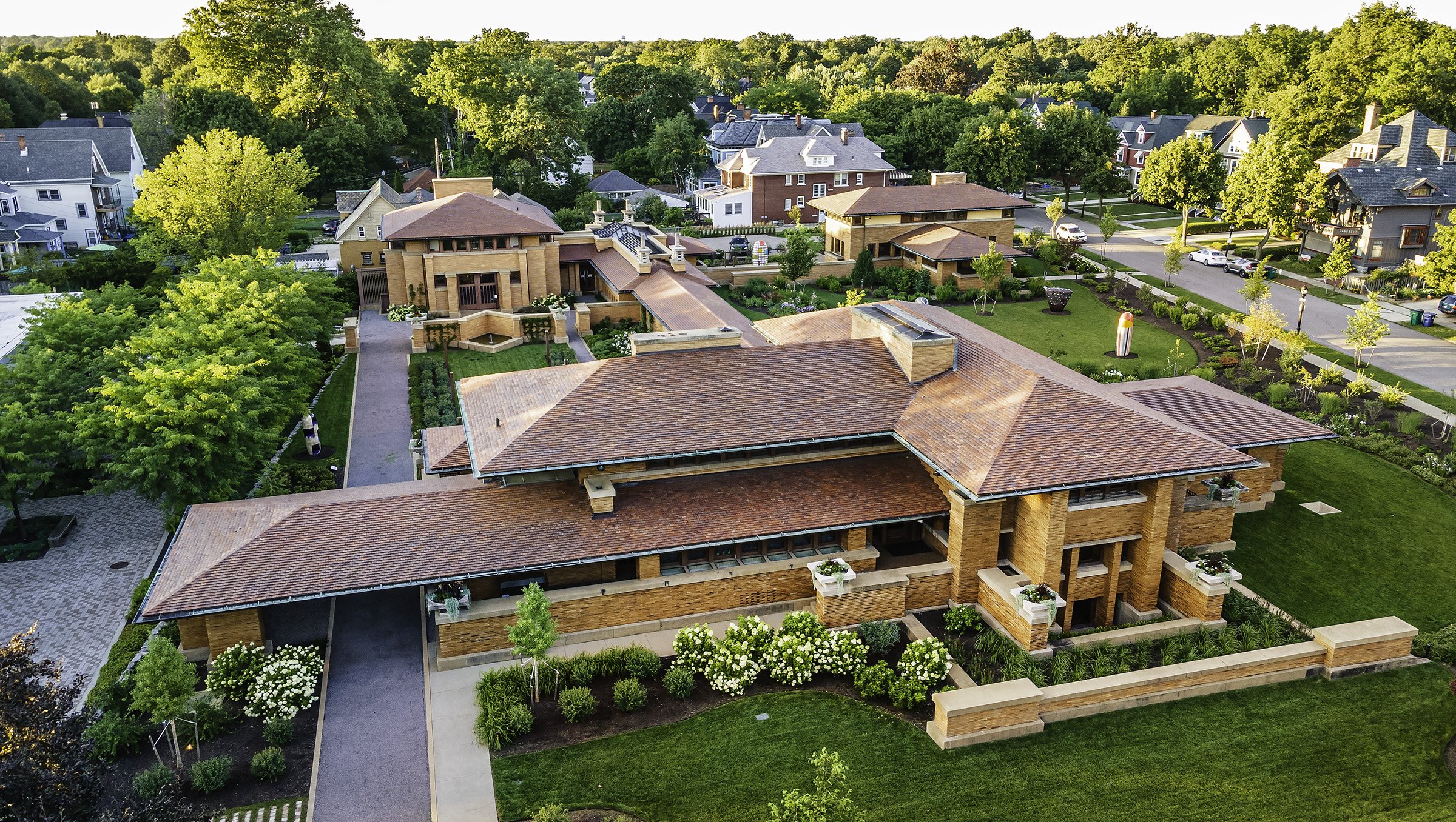 Darwin D. Martin House Aerial View © Biff Henrich