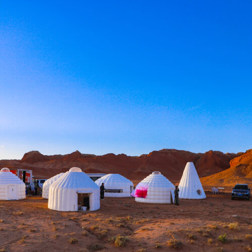 Air ger, inflatable mongolian yurt / ger atelier