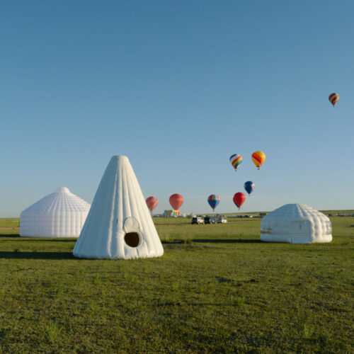 Air ger, inflatable mongolian yurt / ger atelier