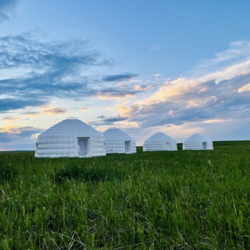 Air ger, inflatable mongolian yurt / ger atelier