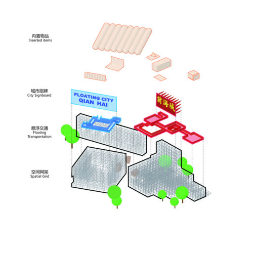Qianhai floating city / people's architecture office