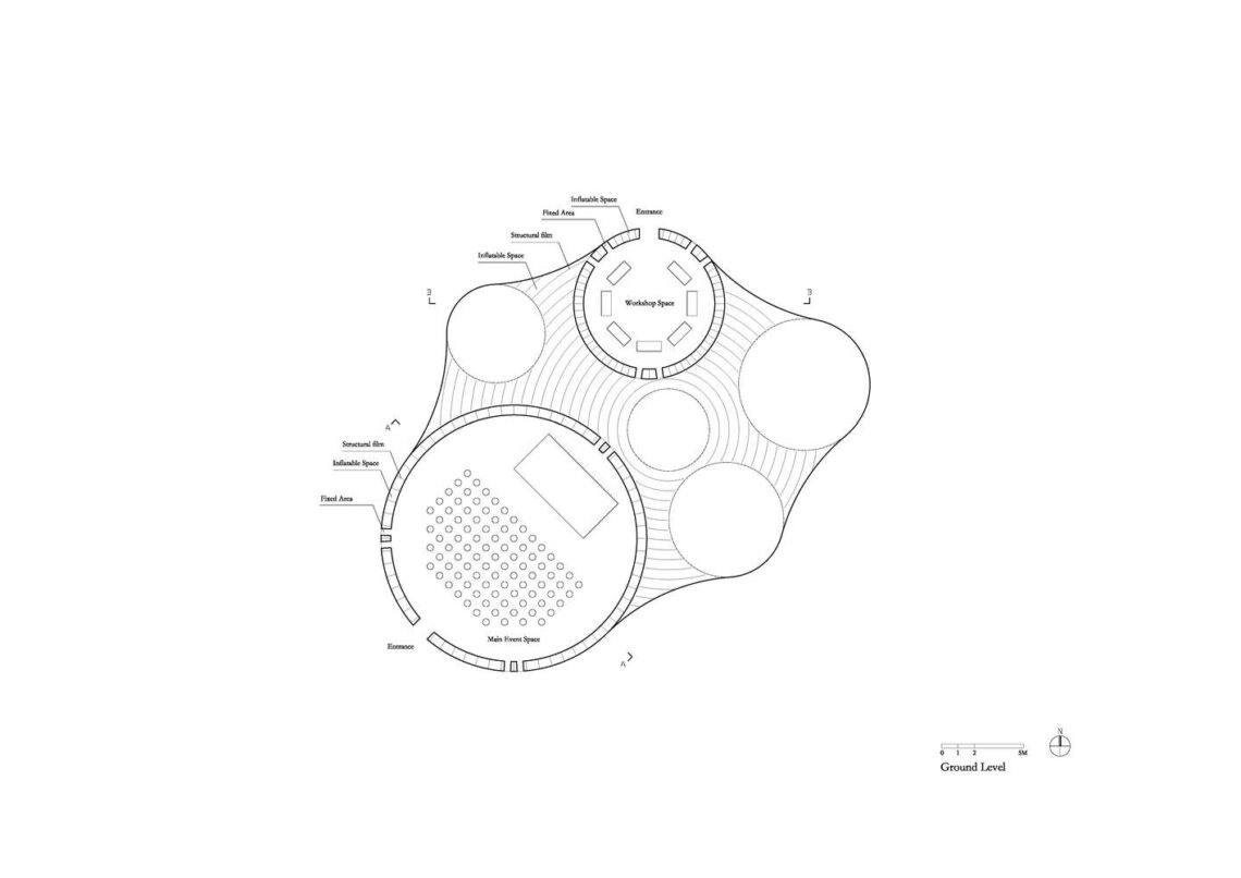 Air mountain pavilion / aether architects