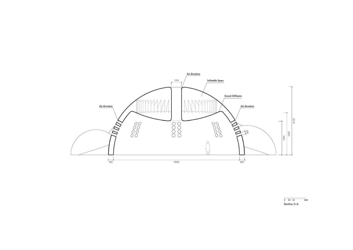 Air mountain pavilion / aether architects