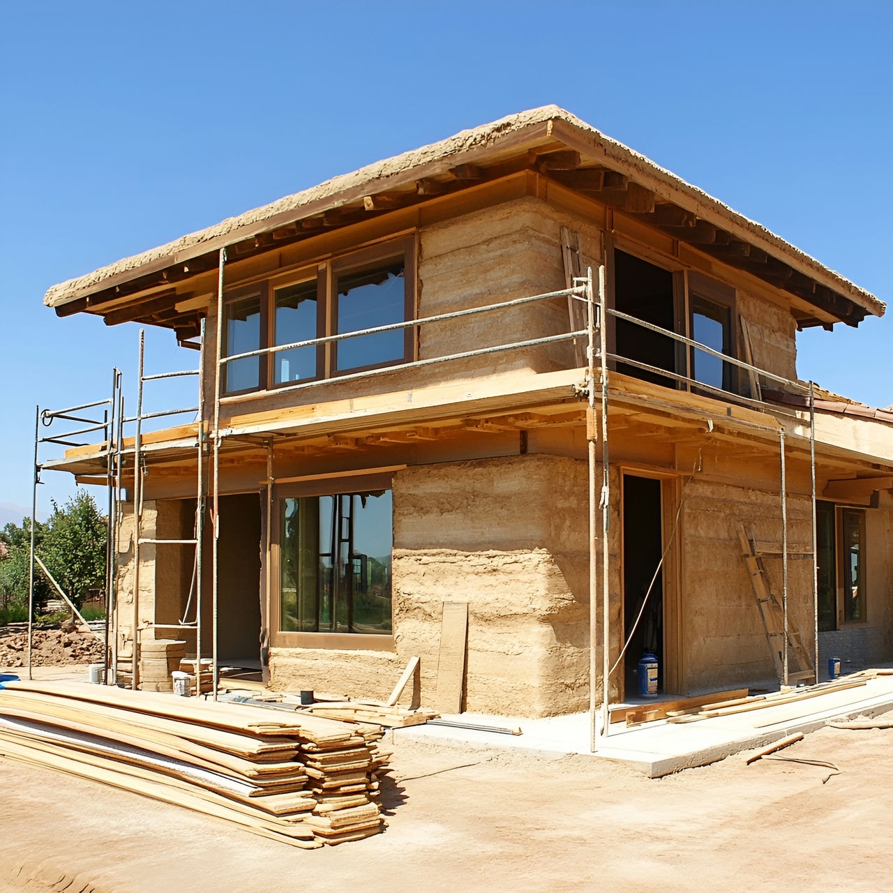 06. Rammed earth construction