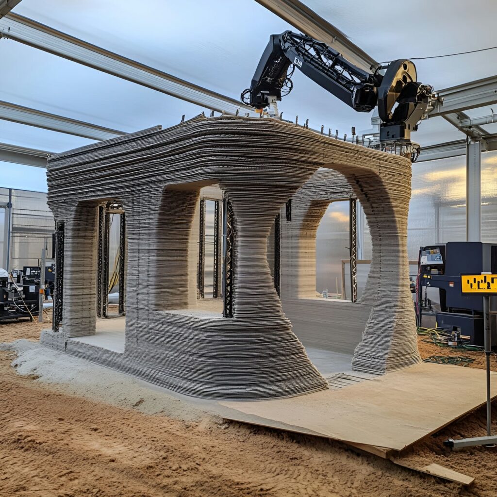 11. 3d printed house construction