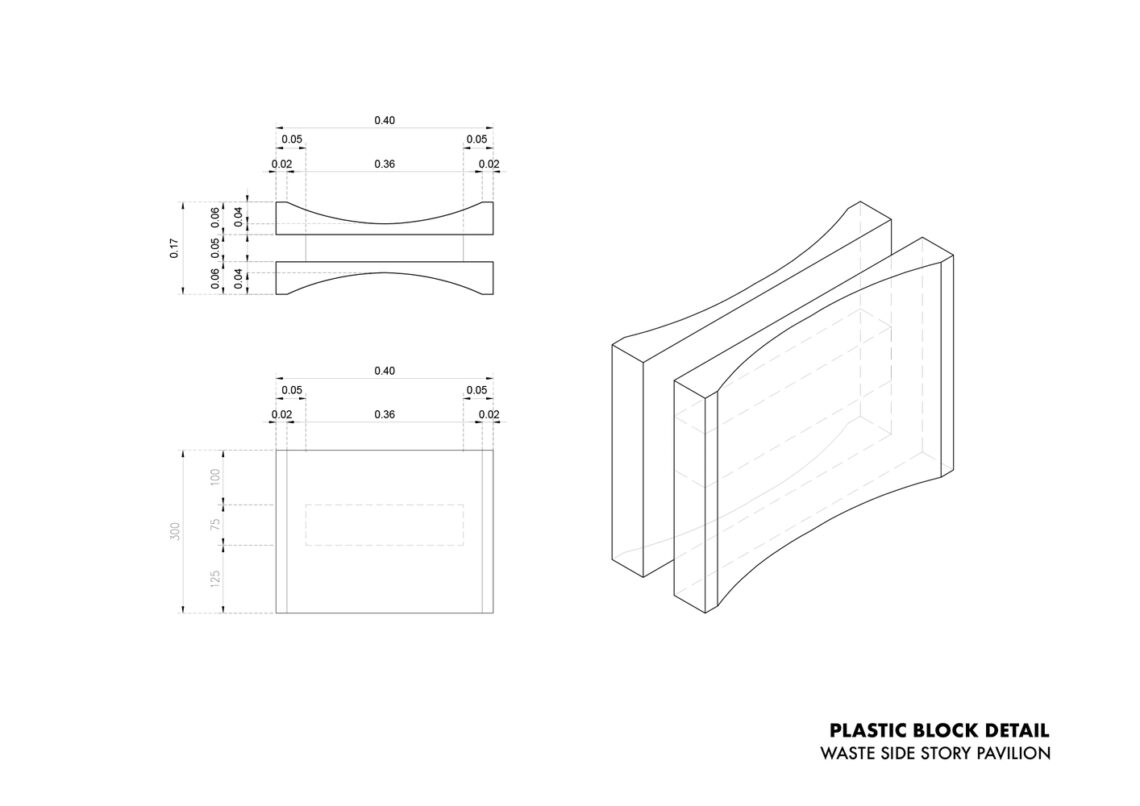 Waste side story pavilion / cloud-floor