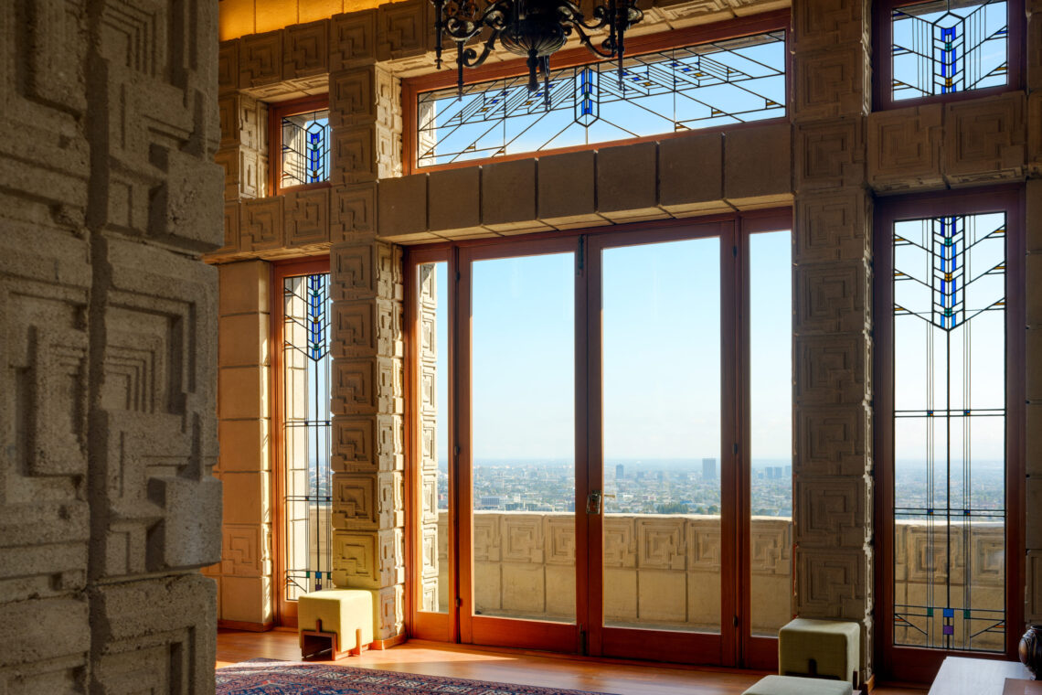 Ennis house window detail photoby ©alexander vertikoff vertikoff archive 1