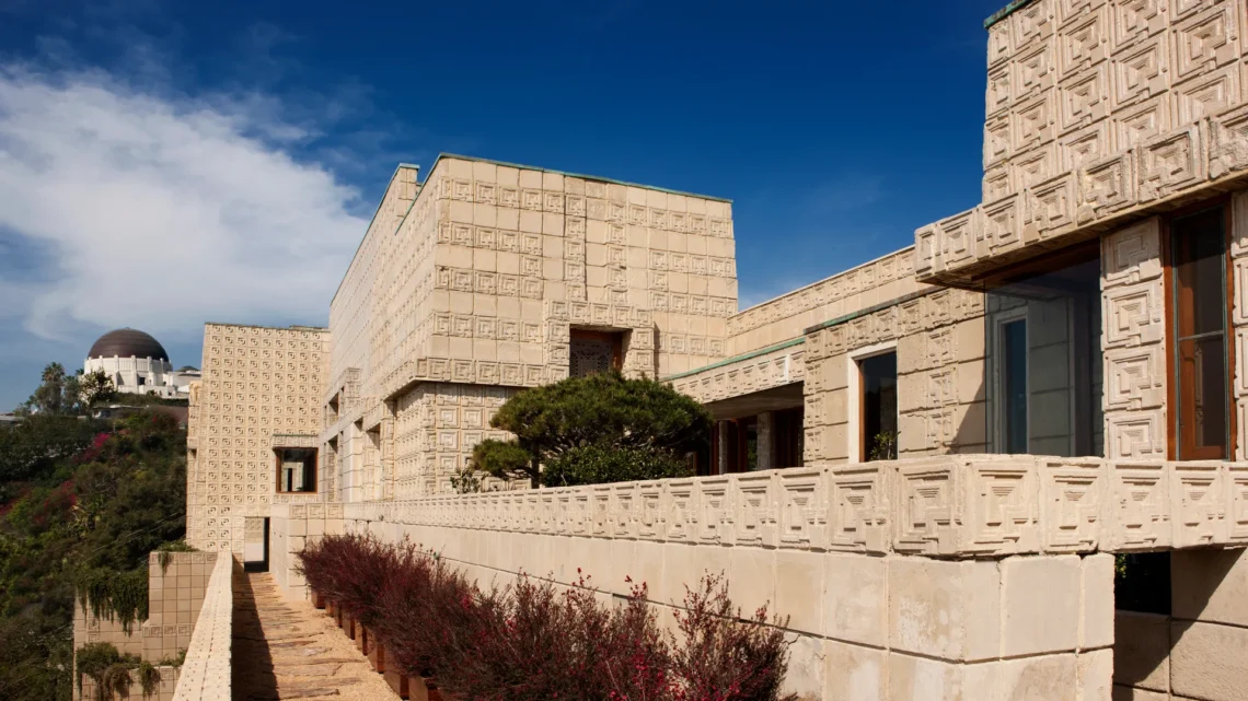 Ennis house griffith observatory view copyright the mls