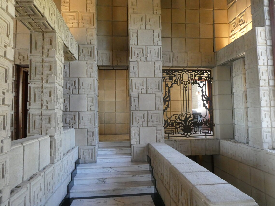 Ennis house interior copyright adrian scott fine la conservancy