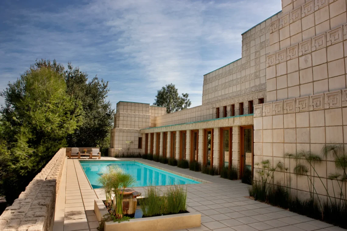 The home features a pool on the north wing, added in 1940 as part of renovations. © the mls