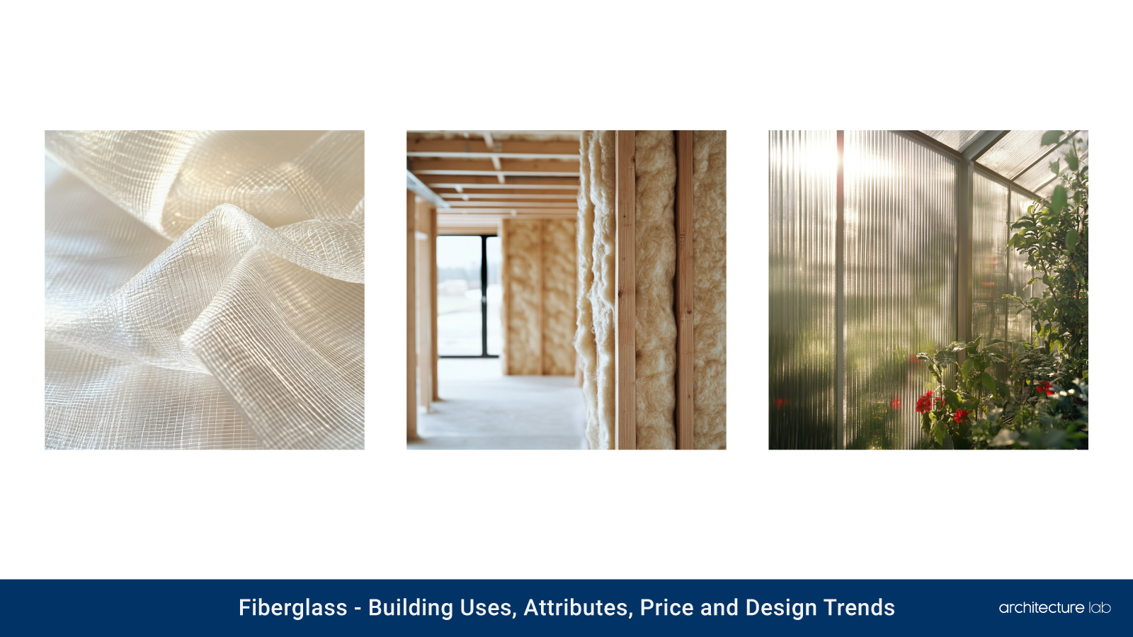 Fiberglass: building uses, attributes, price and design trends