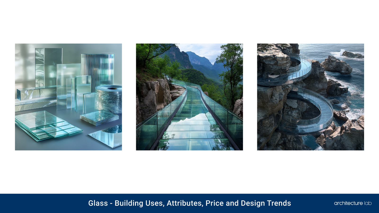 Glass: building uses, attributes, price and design trends