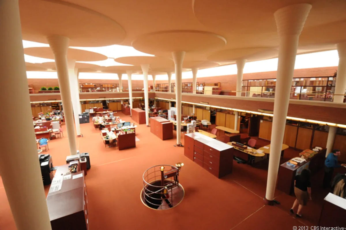 Frank Lloyd Wright's Architectural Feat: Supporting 60 Tons on A Lily Pad Columns at SC Johnson Headquarters