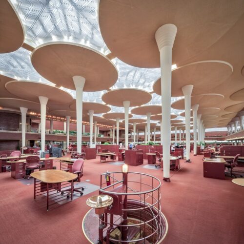 Sc johnson and son administration building / frank lloyd wright | classics on architecture lab