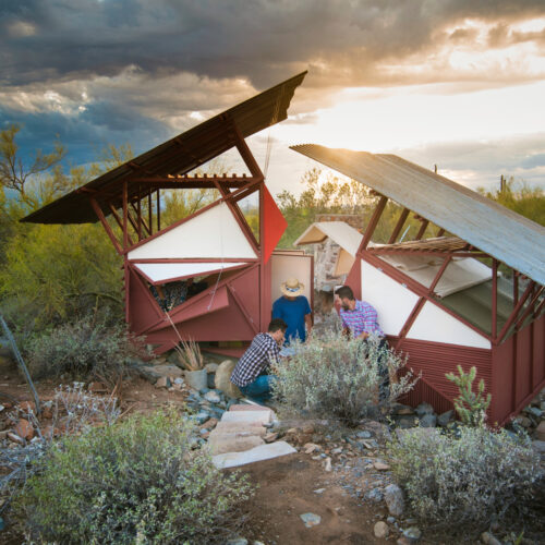 Frank Lloyd Wright Architecture School Students Build 'Survival Cabins' at Taliesin West