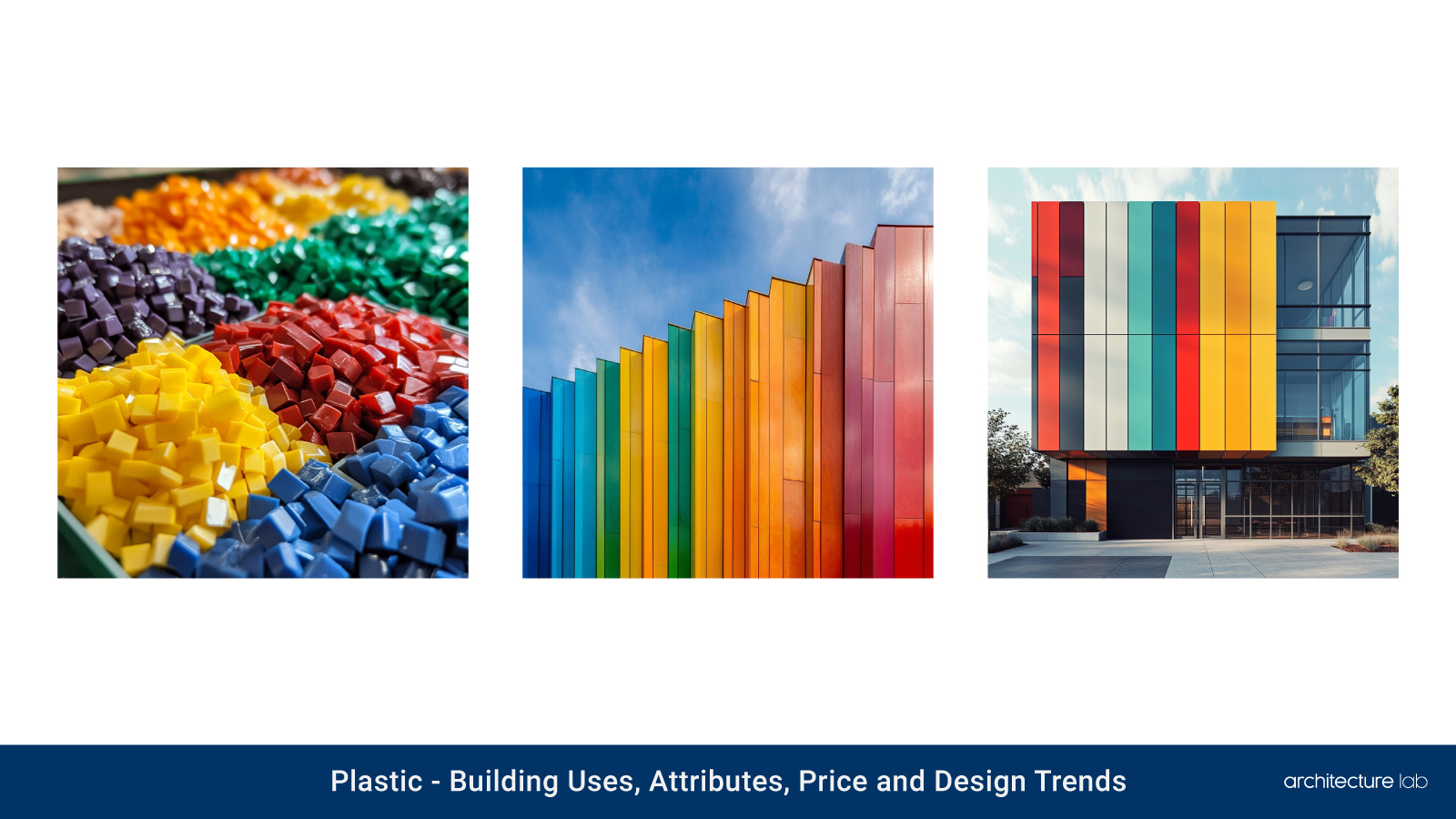 Plastic: building uses, attributes, price and design trends