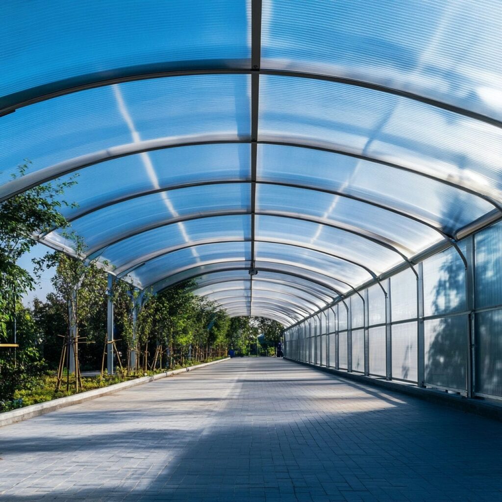 Polycarbonate: building uses, attributes, price and design trends