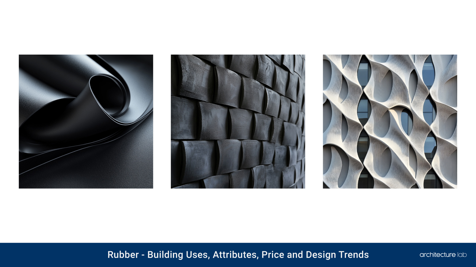 Rubber: building uses, attributes, price and design trends