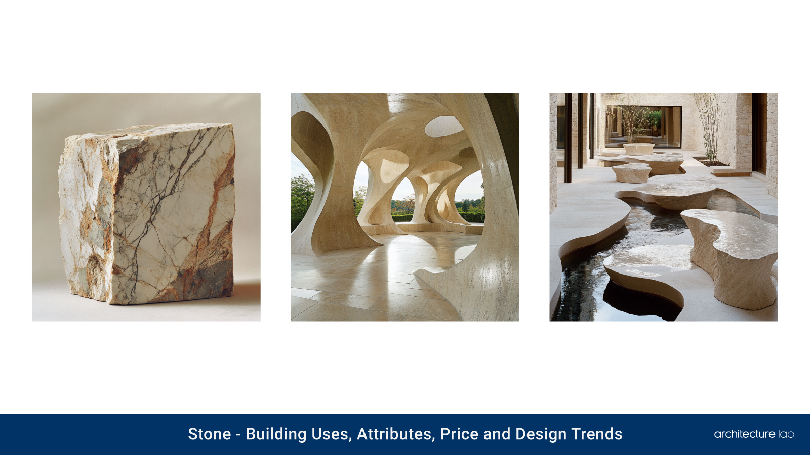 Stone: building uses, attributes, price and design trends