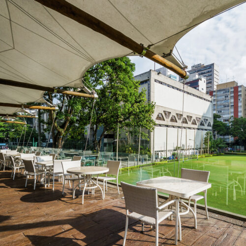 Bar futebol clube pinheiros / bacco arquitetos associados