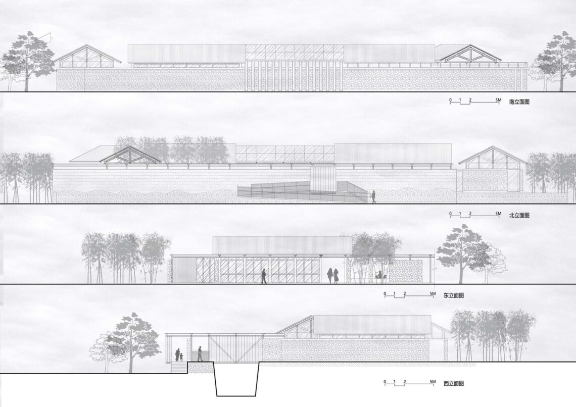 The tourist service station of tangshan ape man cave / aeseu architectural technology and art studio