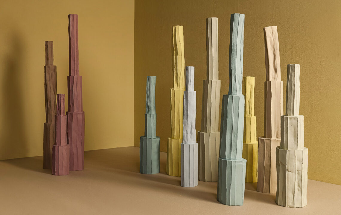 Paola paronetto introduces new nature-inspired paper clay vessels