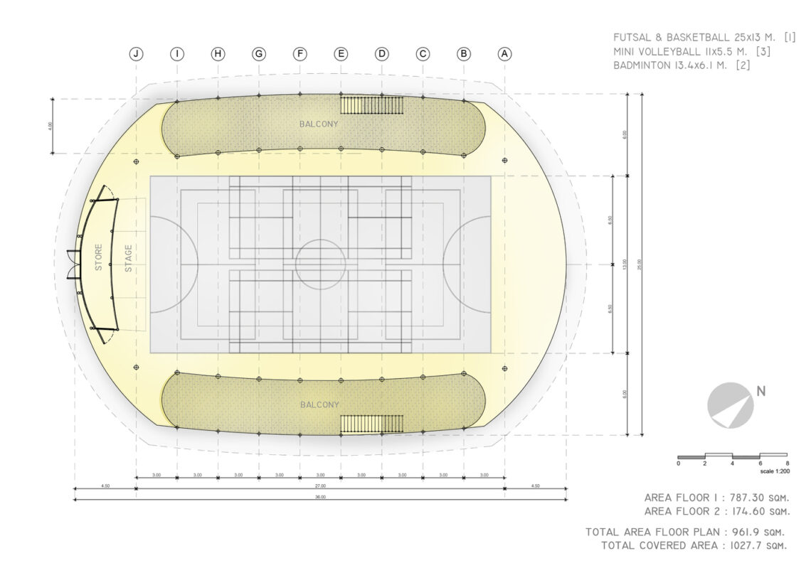 Bamboo Sports Hall for Panyaden International School / Chiangmai Life Construction