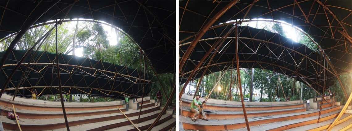 Bamboo Amphitheater Space Structure / Bambutec Design