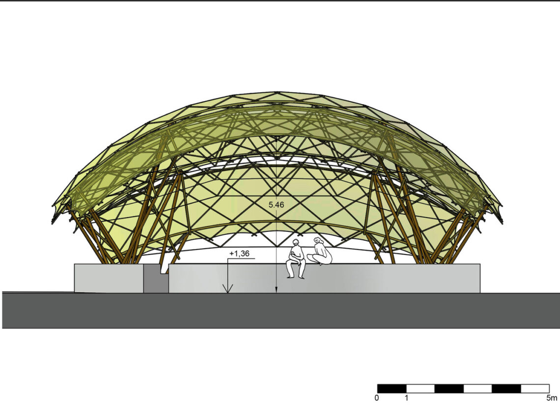 Bamboo Amphitheater Space Structure / Bambutec Design