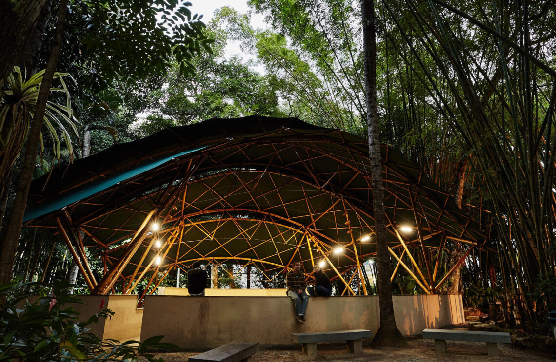 Bamboo Amphitheater Space Structure / Bambutec Design