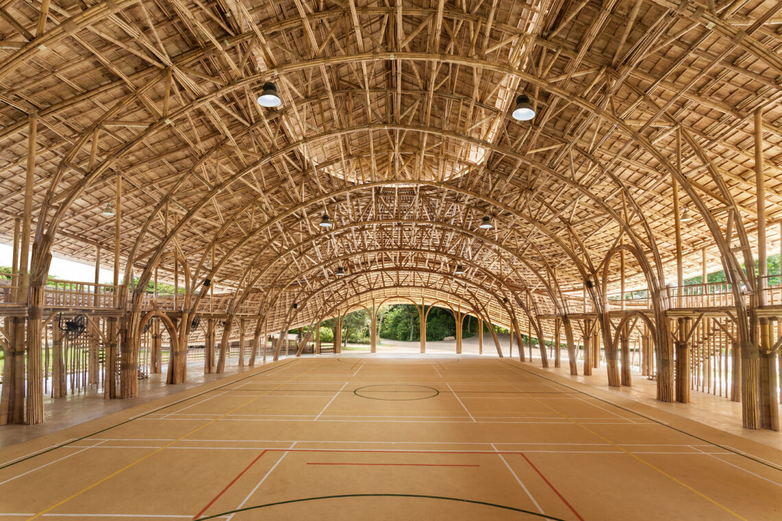 Bamboo Sports Hall for Panyaden International School / Chiangmai Life Construction