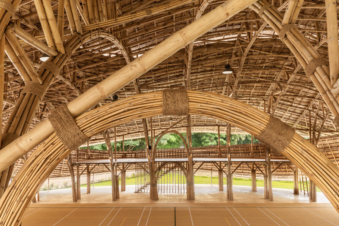 Bamboo Sports Hall for Panyaden International School / Chiangmai Life Construction