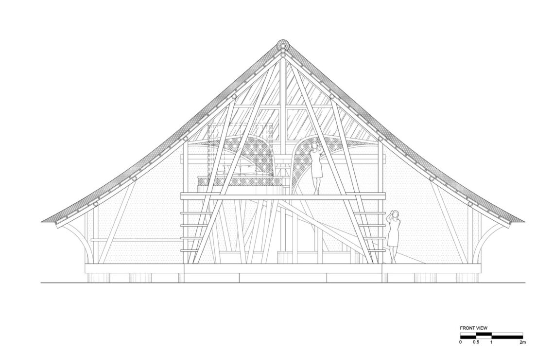 Hideout Horizon Bamboo House / Studio WNA