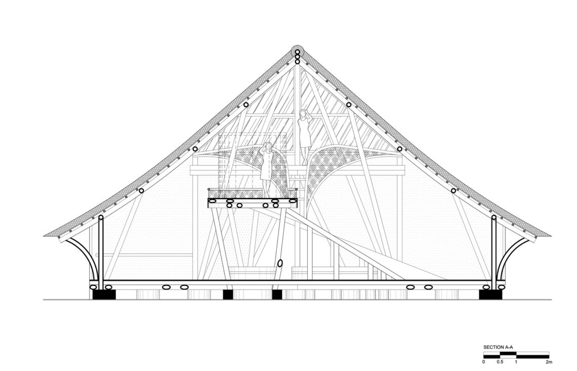 Hideout Horizon Bamboo House / Studio WNA