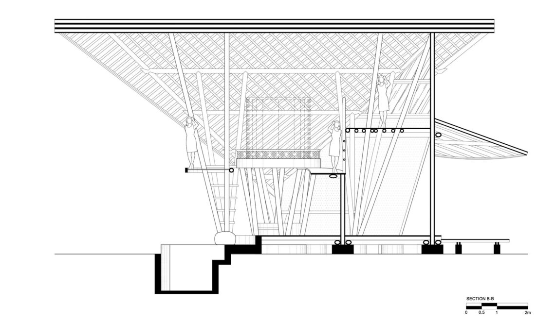 Hideout Horizon Bamboo House / Studio WNA