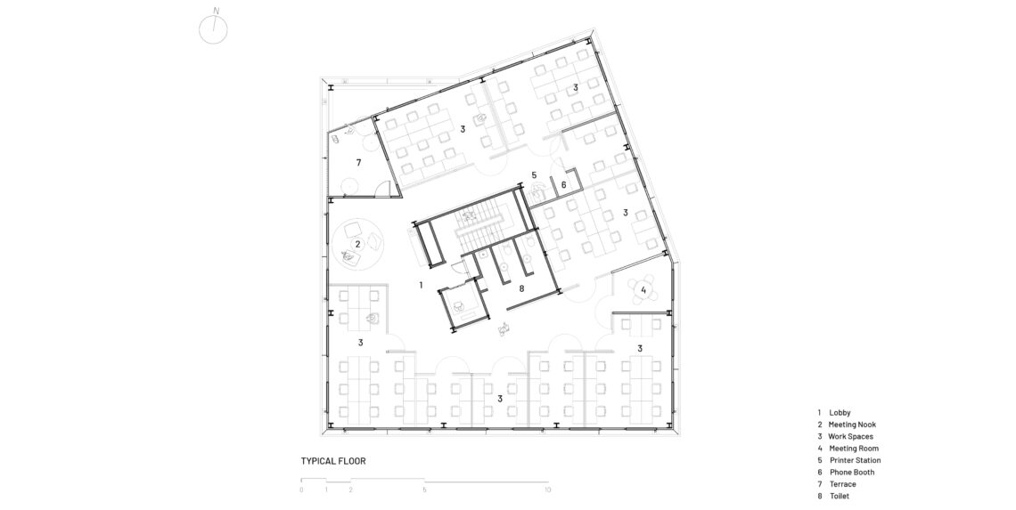 Bioclimatic Flexi-Office / T3 Architects