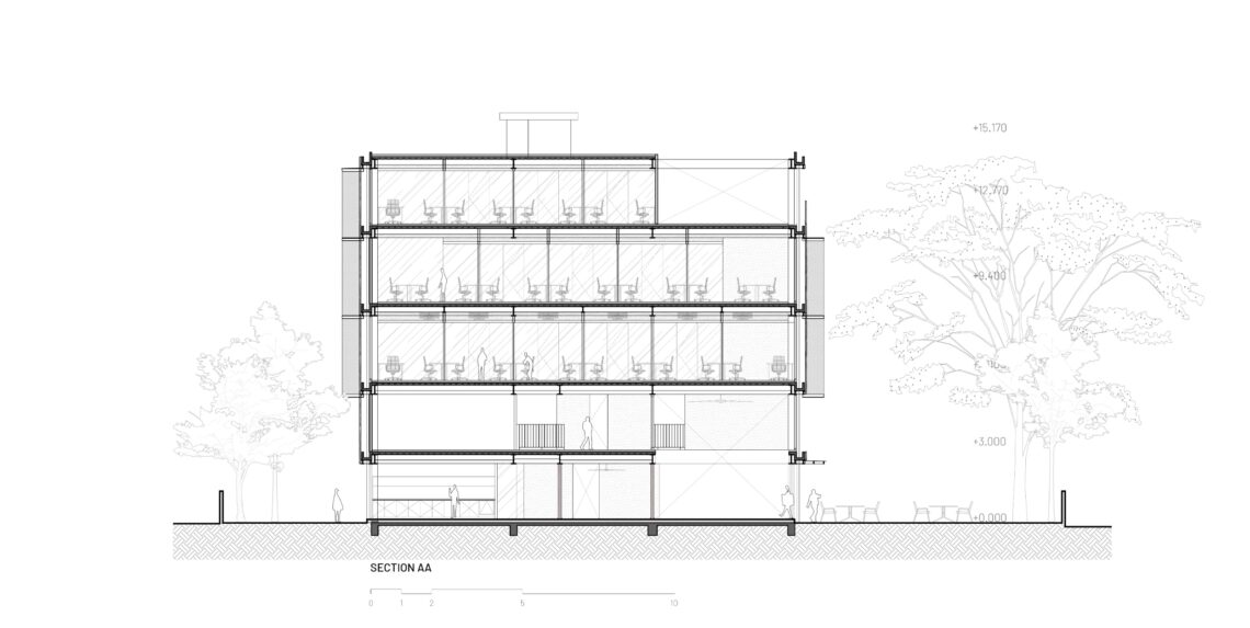 Bioclimatic Flexi-Office / T3 Architects