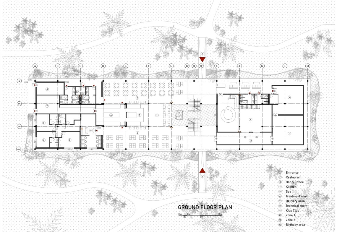 Coconut Club & Park in Phnom Penh / T3 Architects