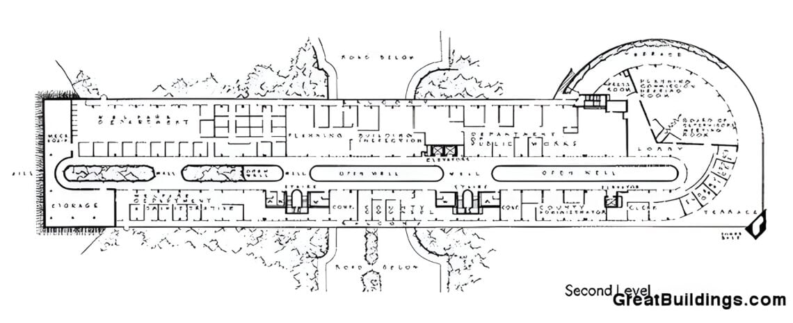 Marin Civic Center / Frank Lloyd Wright | Classics on Architecture Lab