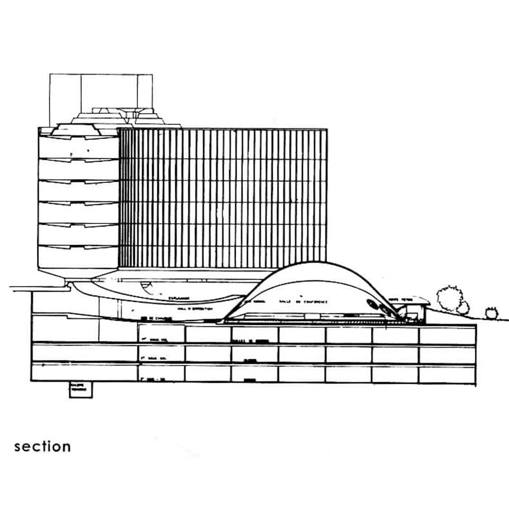 French Communist Party Headquarters / Oscar Niemeyer | Classics on Architecture Lab